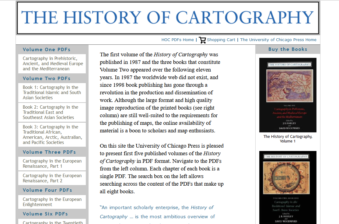 History Of Cartography In 5 Volumes | Blog GIS & Territories